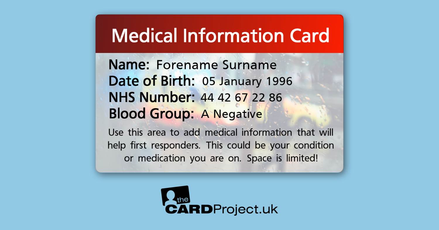 Medical Information Card